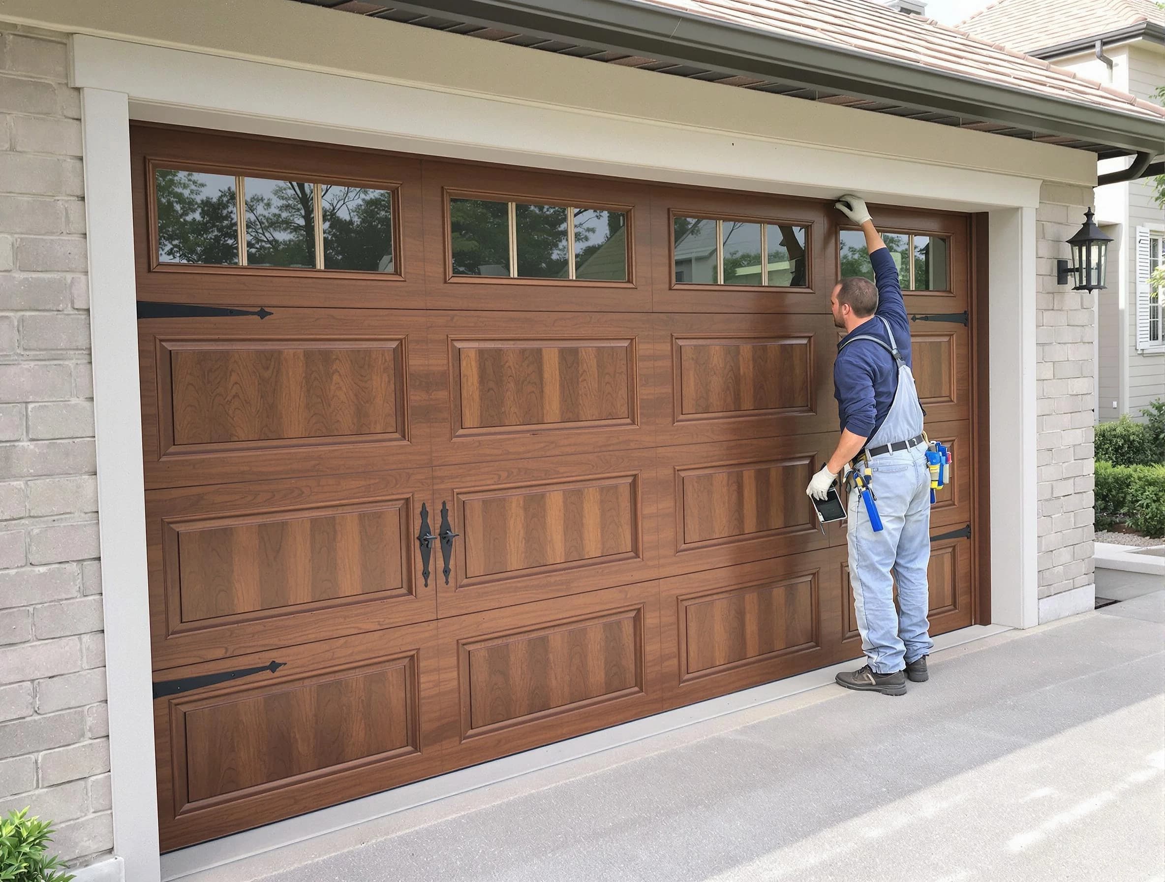 Custom garage door showcase by East Orange Garage Door Repair in East Orange