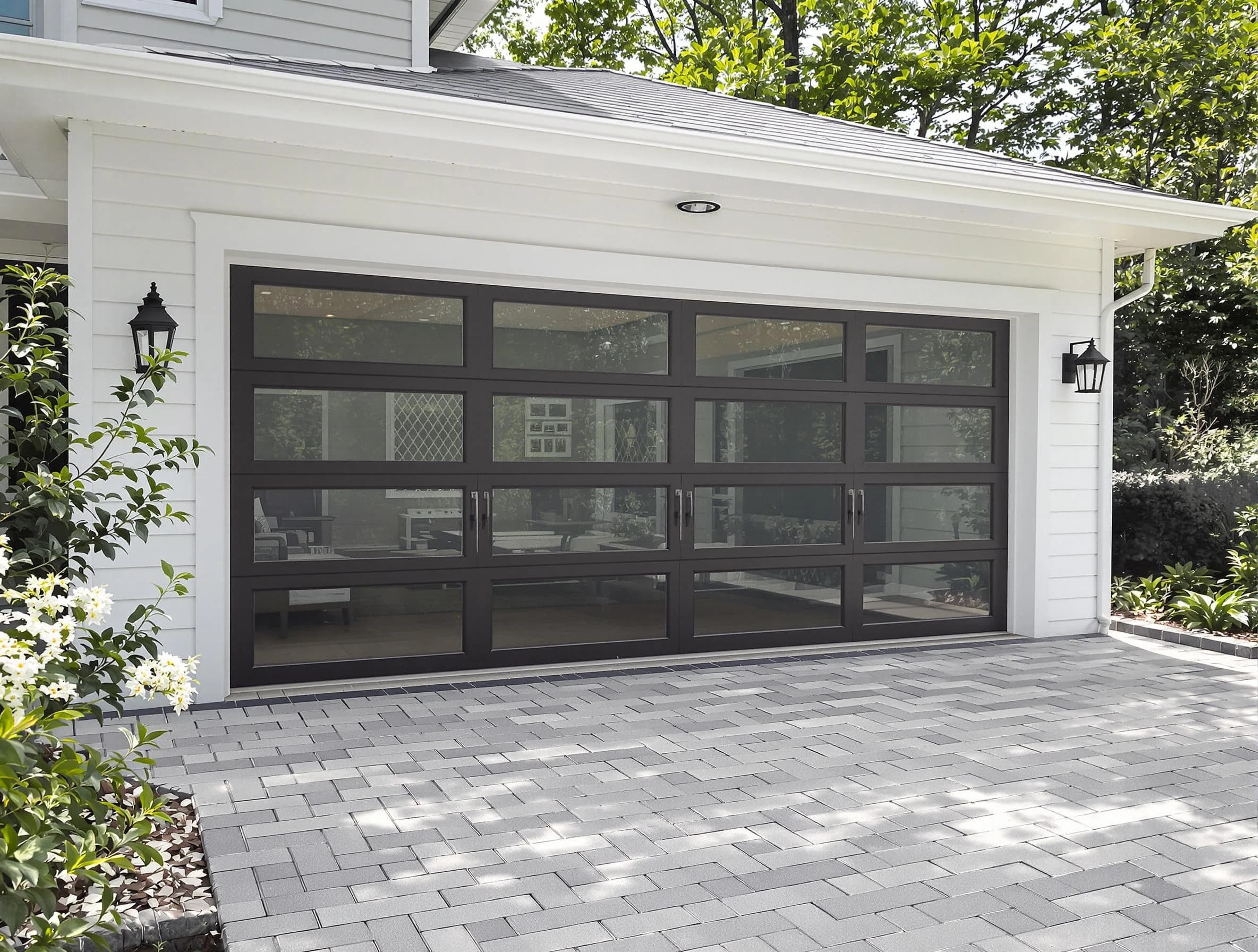 East Orange Garage Door Repair design specialist presenting custom garage door options to East Orange homeowner