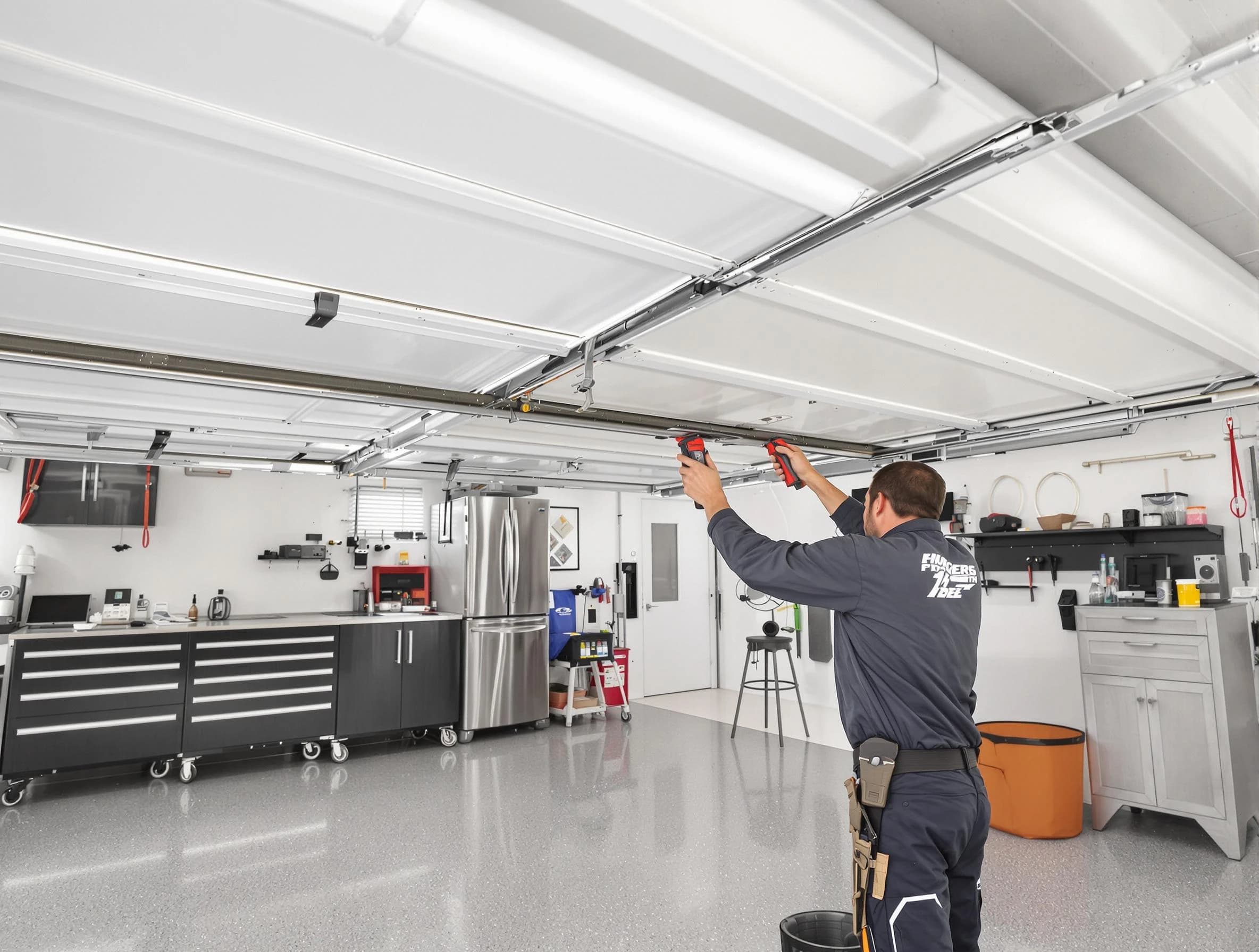 Overhead garage door repair service by East Orange Garage Door Repair in East Orange