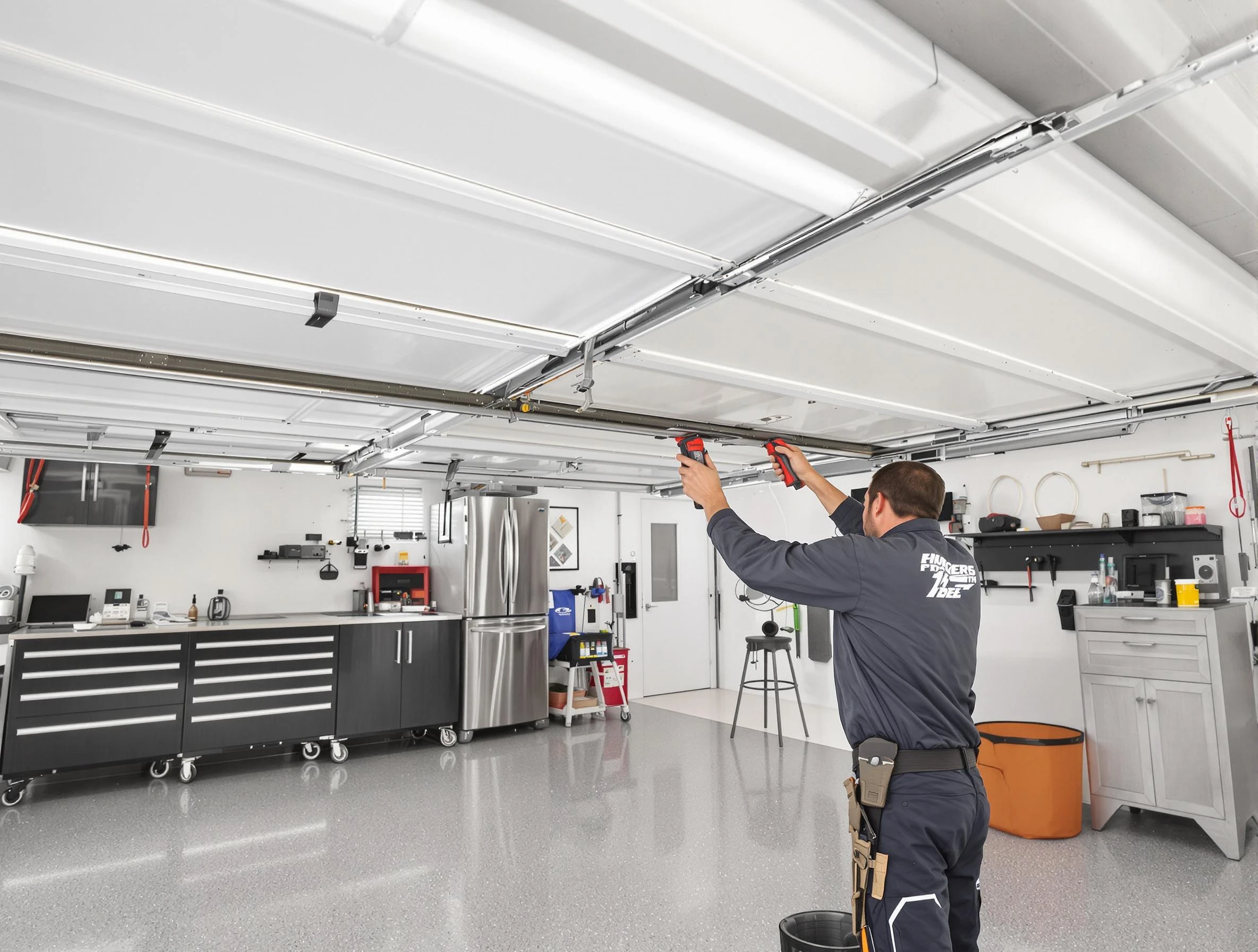 Overhead garage door repair service by East Orange Garage Door Repair in East Orange